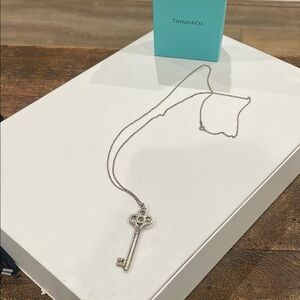 Tiffany & Co. Silver Key Necklace